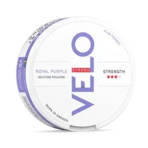 VELO Nicotine Pouches Royal Purple Strong Slim